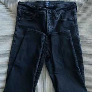 J Crew High Rise Skinny Black Jeans
